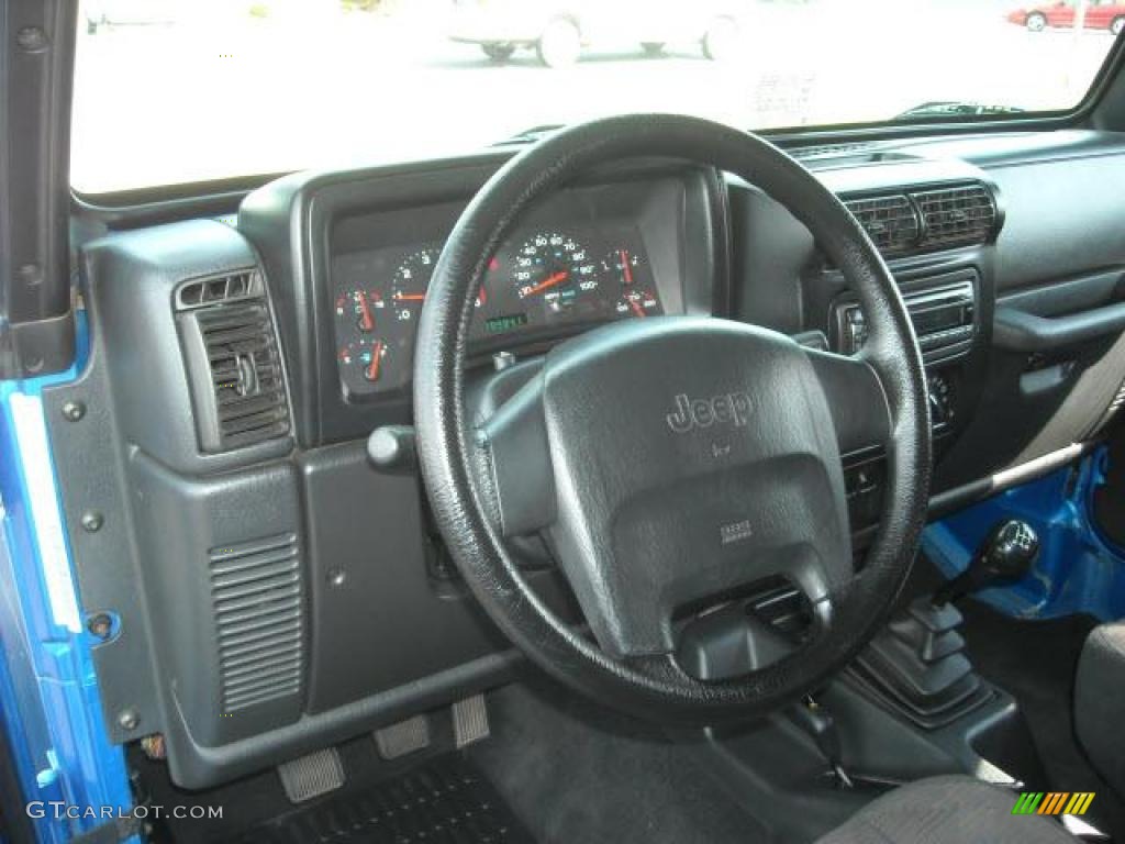 2003 Wrangler SE 4x4 - Intense Blue Pearl / Dark Slate Gray photo #11