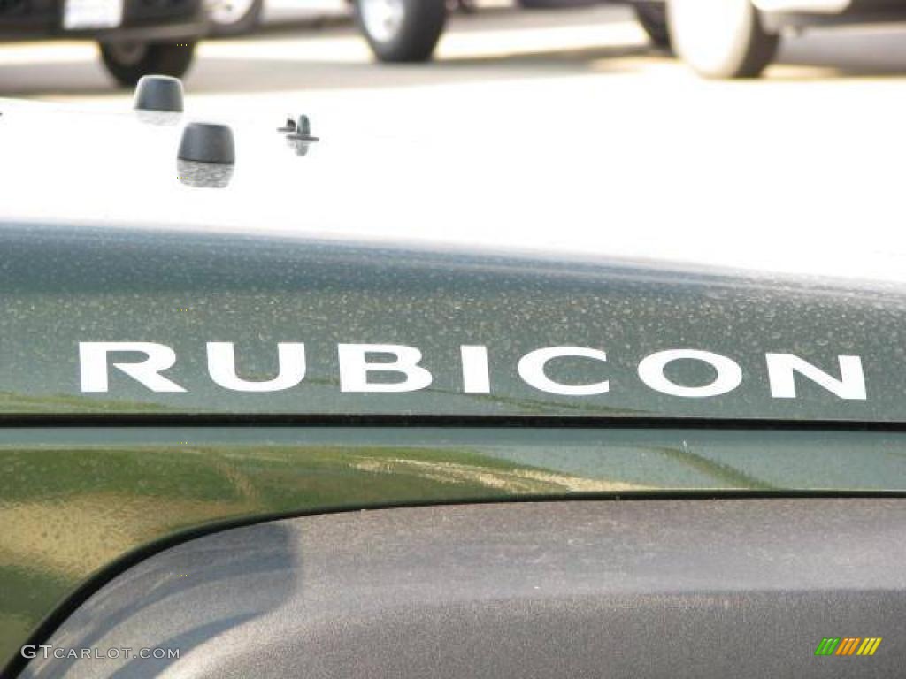 2008 Wrangler Unlimited Rubicon 4x4 - Jeep Green Metallic / Dark Khaki/Medium Khaki photo #9