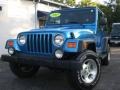 2003 Intense Blue Pearl Jeep Wrangler Sport 4x4  photo #4