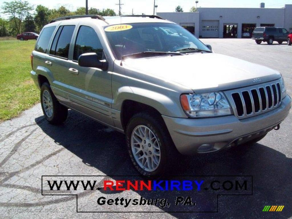 2003 Grand Cherokee Limited 4x4 - Bright Silver Metallic / Taupe photo #1