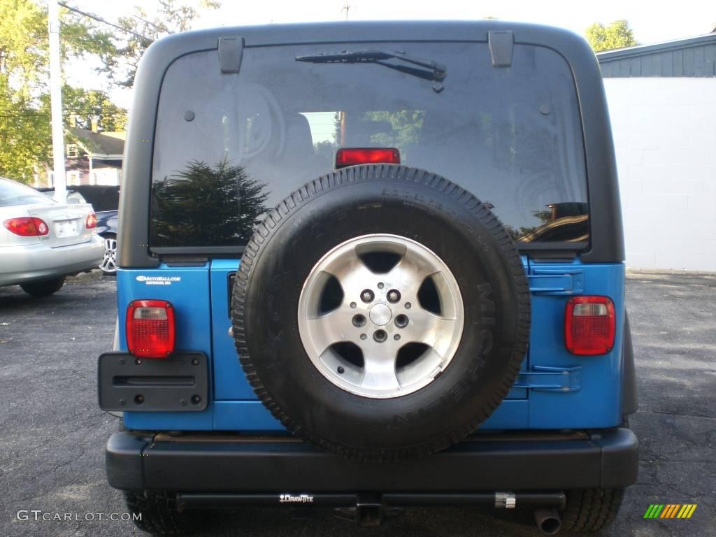 2003 Wrangler Sport 4x4 - Intense Blue Pearl / Dark Slate Gray photo #10