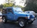 2003 Intense Blue Pearl Jeep Wrangler Sport 4x4  photo #13