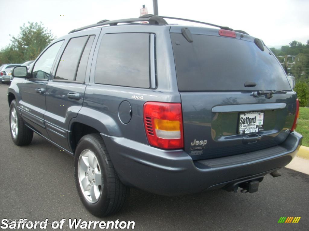 2001 Grand Cherokee Limited 4x4 - Steel Blue Pearl / Agate photo #4