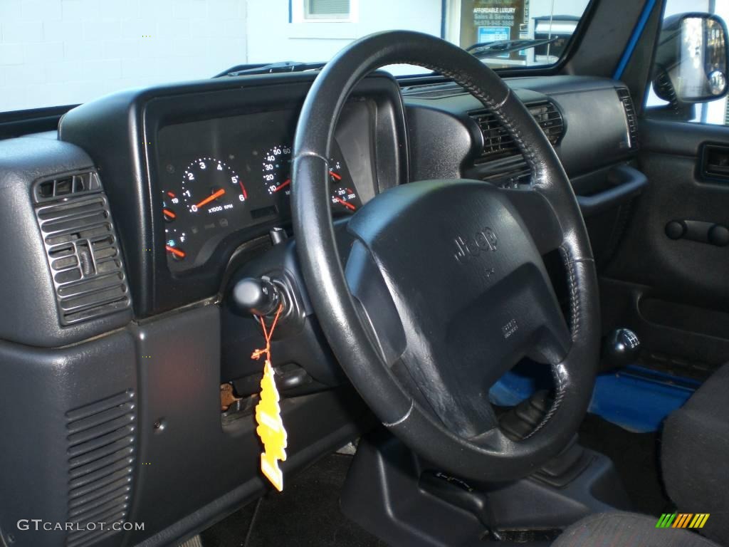 2003 Wrangler Sport 4x4 - Intense Blue Pearl / Dark Slate Gray photo #26