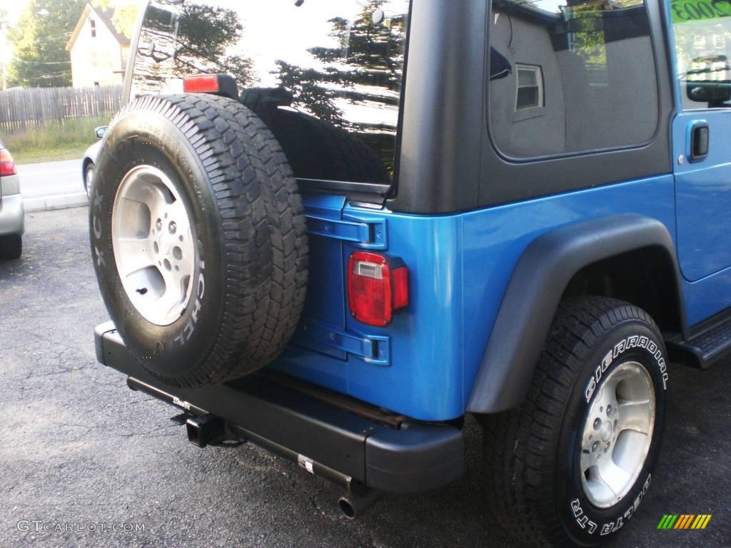 2003 Wrangler Sport 4x4 - Intense Blue Pearl / Dark Slate Gray photo #27