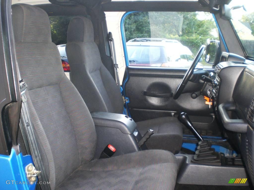 2003 Wrangler Sport 4x4 - Intense Blue Pearl / Dark Slate Gray photo #43