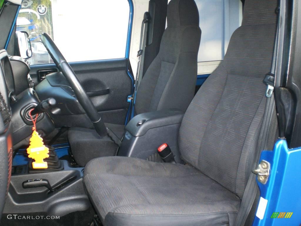 2003 Wrangler Sport 4x4 - Intense Blue Pearl / Dark Slate Gray photo #44