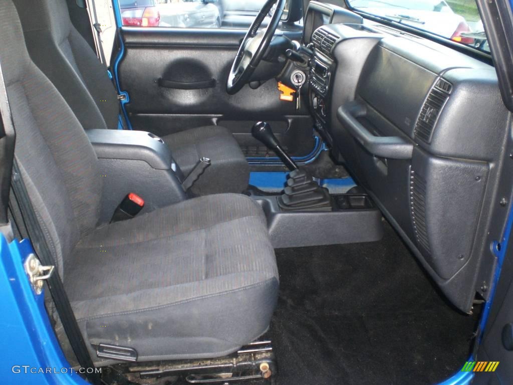 2003 Wrangler Sport 4x4 - Intense Blue Pearl / Dark Slate Gray photo #45