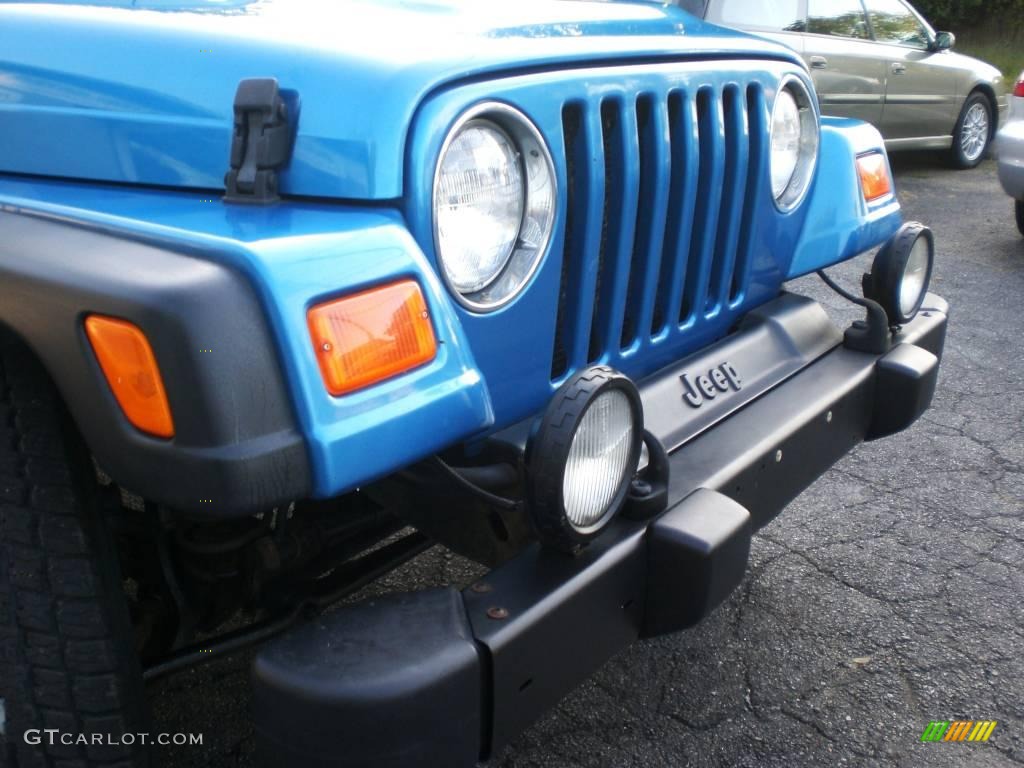 2003 Wrangler Sport 4x4 - Intense Blue Pearl / Dark Slate Gray photo #54