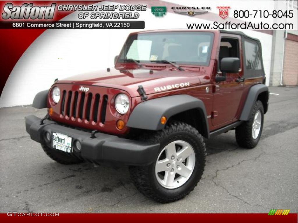 2007 Wrangler Rubicon 4x4 - Red Rock Crystal Pearl / Dark Slate Gray/Medium Slate Gray photo #1