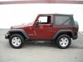 2007 Red Rock Crystal Pearl Jeep Wrangler Rubicon 4x4  photo #2