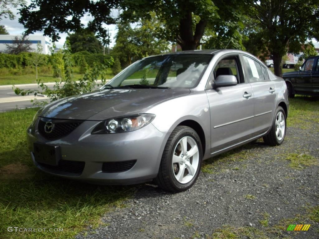 2006 MAZDA3 i Sedan - Titanium Gray Metallic / Black photo #1