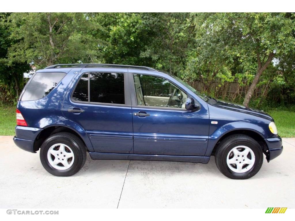 2001 ML 320 4Matic - Orion Blue Metallic / Java photo #10