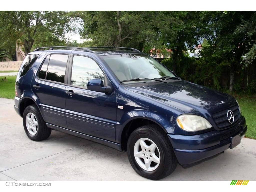 2001 ML 320 4Matic - Orion Blue Metallic / Java photo #11