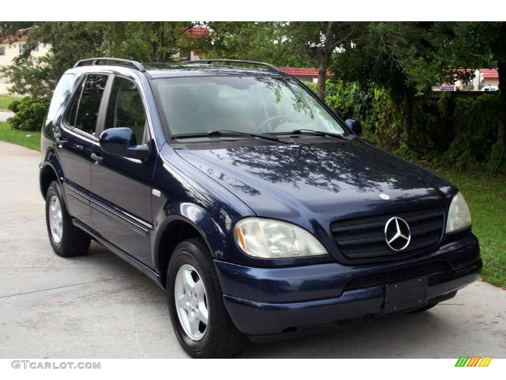 2001 ML 320 4Matic - Orion Blue Metallic / Java photo #12