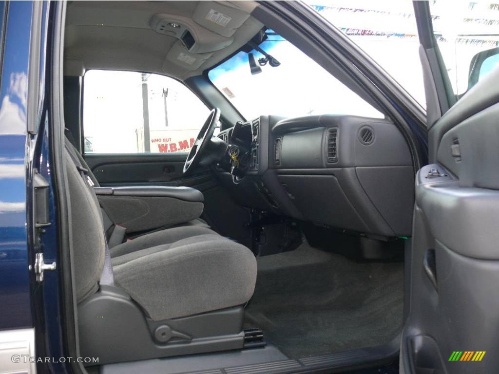 2005 Silverado 1500 Z71 Extended Cab 4x4 - Dark Blue Metallic / Medium Gray photo #8
