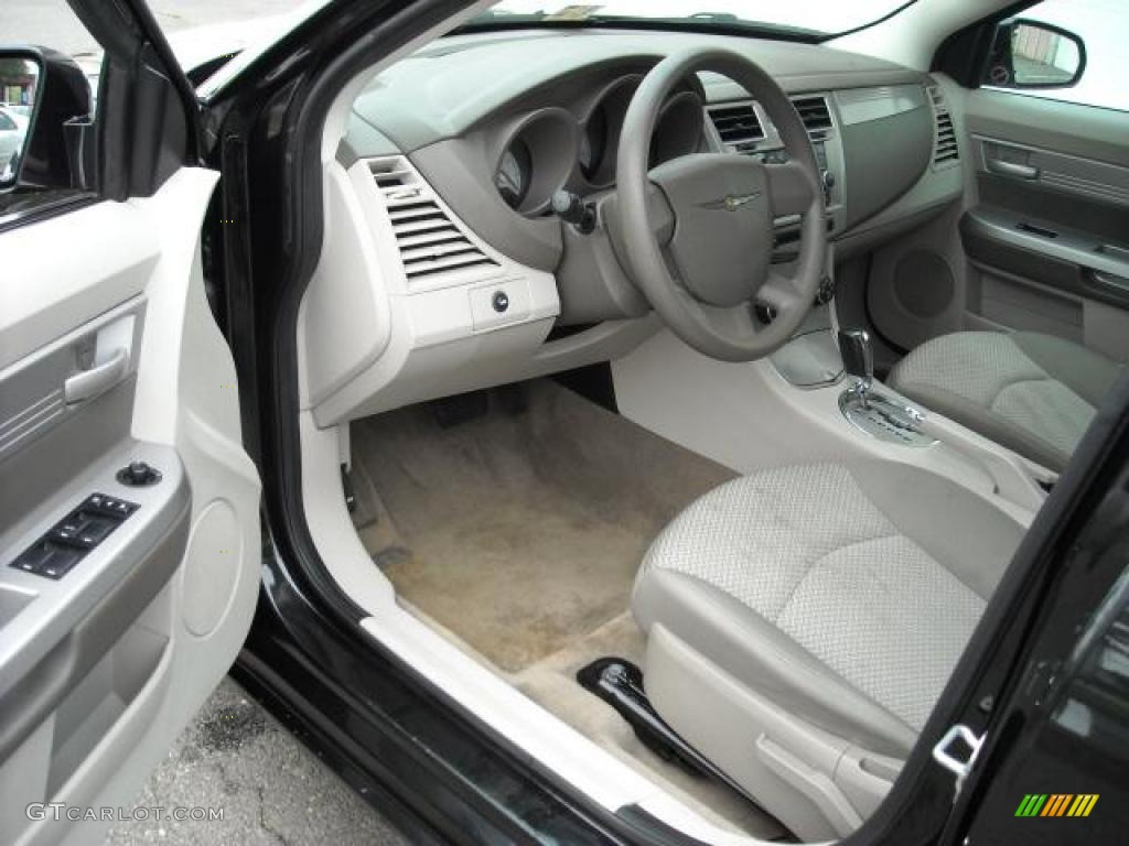 2008 Sebring LX Sedan - Brilliant Black Crystal Pearl / Dark Slate Gray/Light Slate Gray photo #7