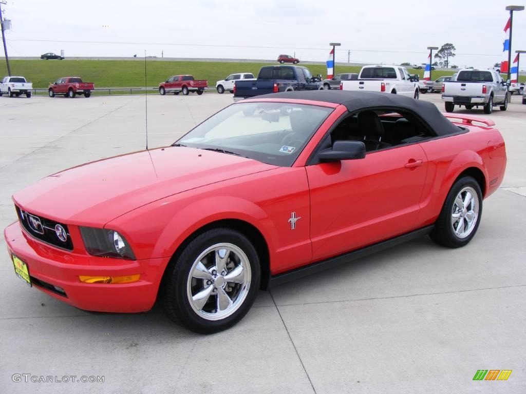 2006 Mustang V6 Premium Convertible - Torch Red / Dark Charcoal photo #43