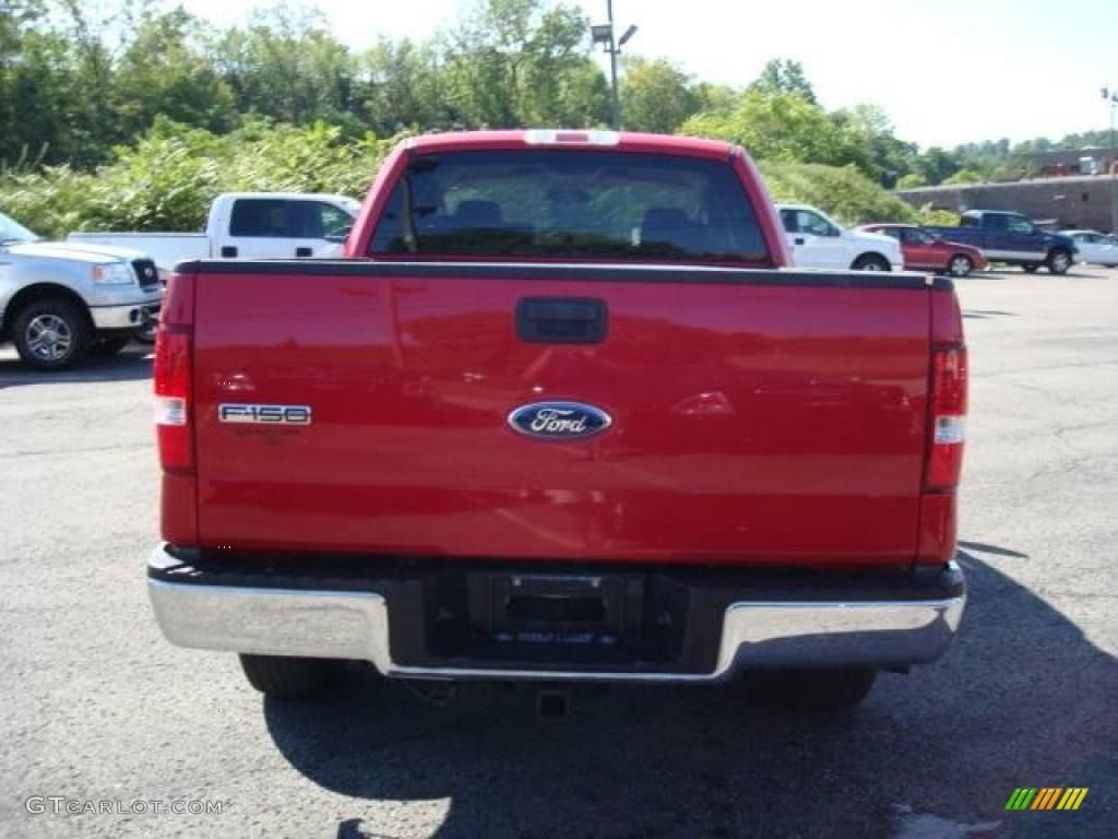 2006 F150 XLT SuperCab 4x4 - Bright Red / Tan photo #4