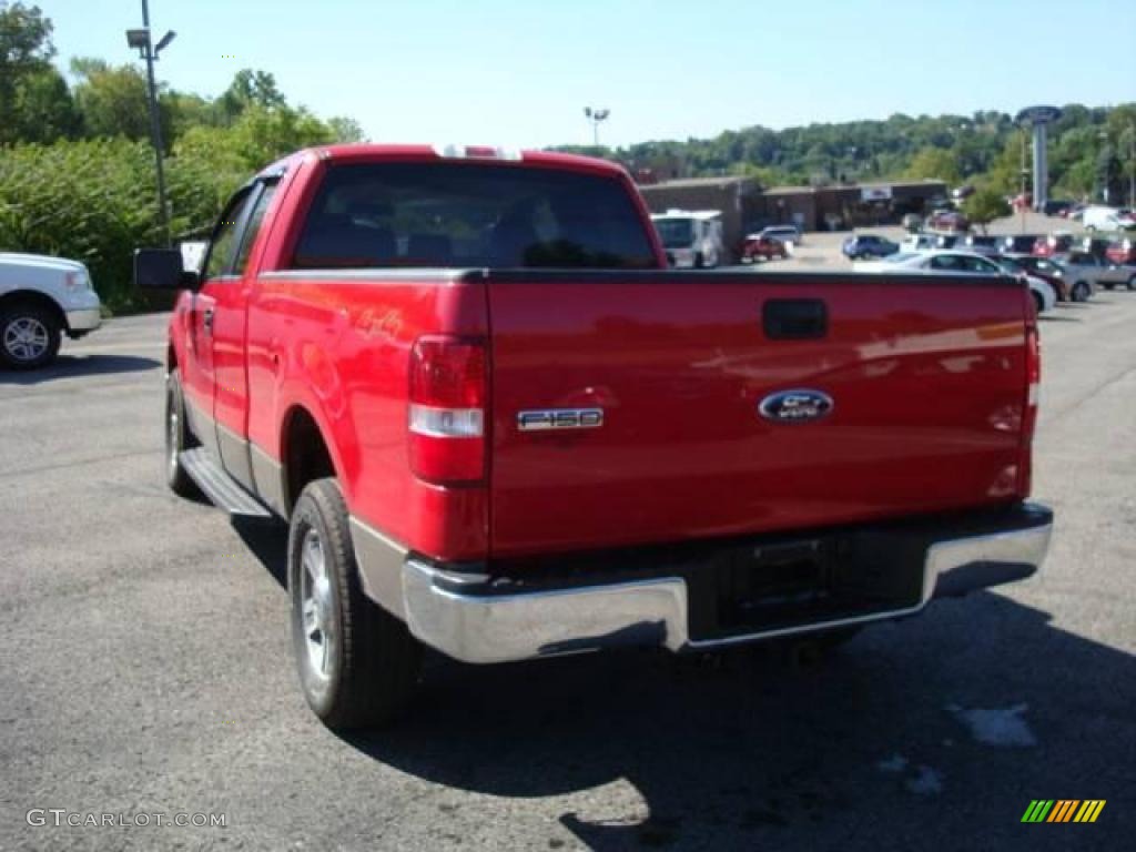 2006 F150 XLT SuperCab 4x4 - Bright Red / Tan photo #5