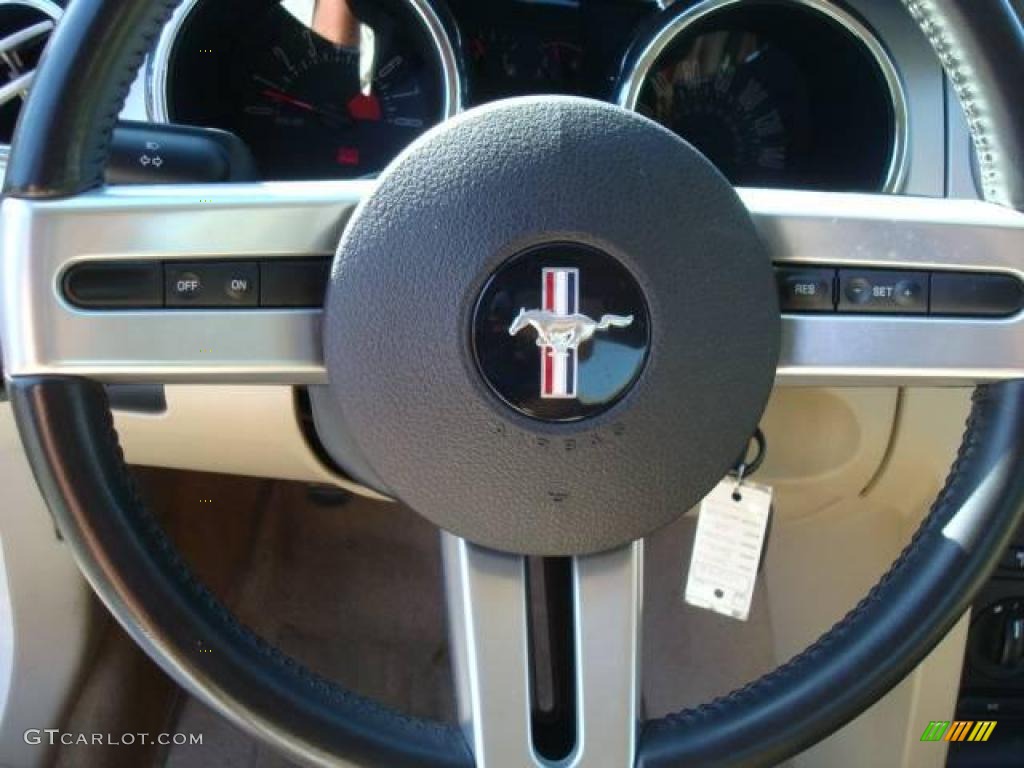 2007 Mustang GT Premium Coupe - Performance White / Medium Parchment photo #16