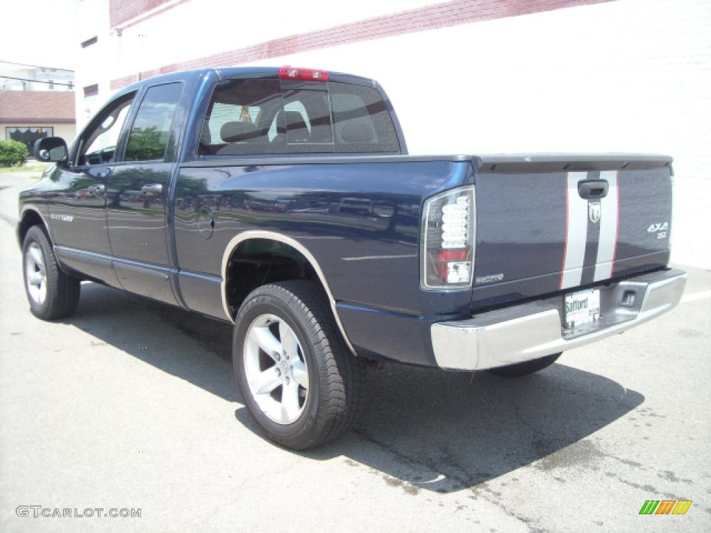 2006 Ram 1500 SLT Quad Cab 4x4 - Patriot Blue Pearl / Medium Slate Gray photo #3