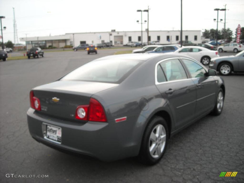 2008 Malibu LS Sedan - Dark Gray Metallic / Titanium Gray photo #5