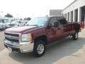 2008 Deep Ruby Metallic Chevrolet Silverado 2500HD LT Z71 Crew Cab 4x4  photo #3