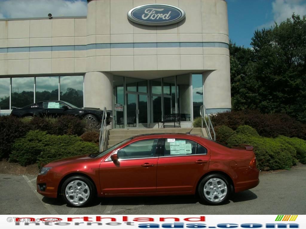 2010 Fusion SE - Sangria Red Metallic / Charcoal Black photo #1