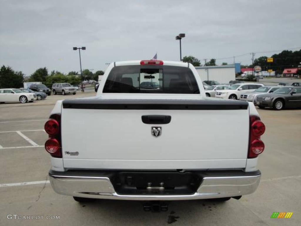 2007 Ram 1500 Thunder Road Quad Cab - Bright White / Medium Slate Gray photo #4