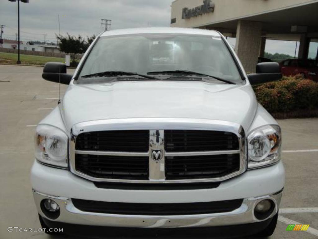 2007 Ram 1500 Thunder Road Quad Cab - Bright White / Medium Slate Gray photo #8