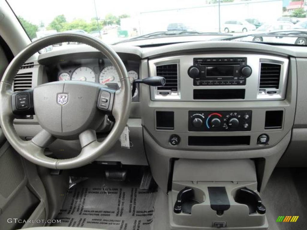 2007 Ram 1500 Thunder Road Quad Cab - Bright White / Medium Slate Gray photo #23