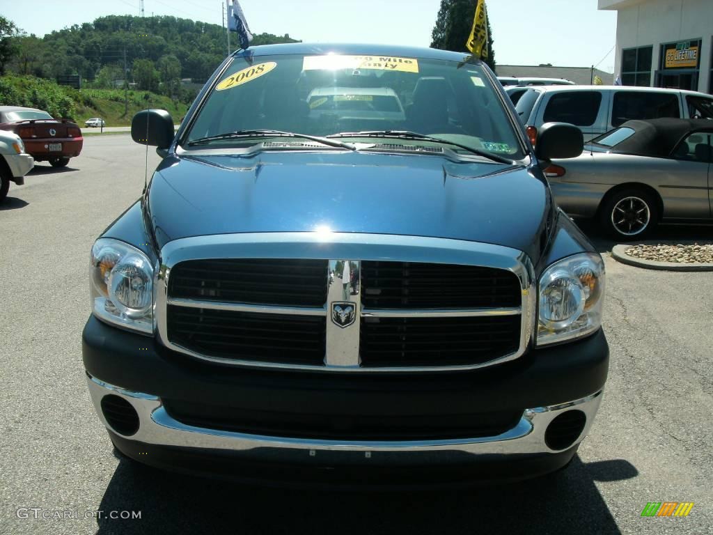 2008 Ram 1500 SLT Quad Cab 4x4 - Patriot Blue Pearl / Medium Slate Gray photo #18