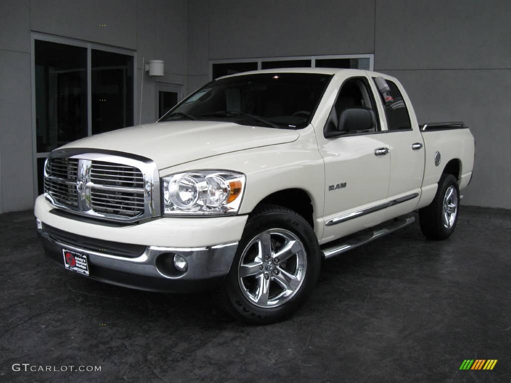 2008 Ram 1500 Big Horn Edition Quad Cab - Bright White / Medium Slate Gray photo #1