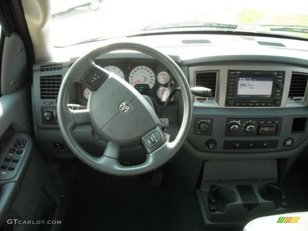 2008 Ram 1500 Laramie Quad Cab 4x4 - Brilliant Black Crystal Pearl / Medium Slate Gray photo #12