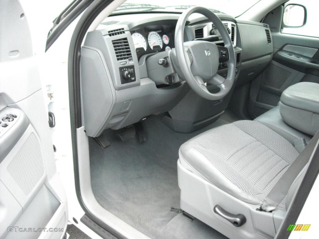 2008 Ram 1500 Big Horn Edition Quad Cab 4x4 - Bright White / Medium Slate Gray photo #8