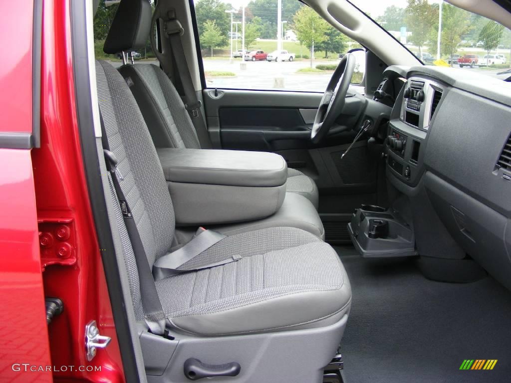 2008 Ram 1500 Big Horn Edition Quad Cab - Inferno Red Crystal Pearl / Medium Slate Gray photo #19