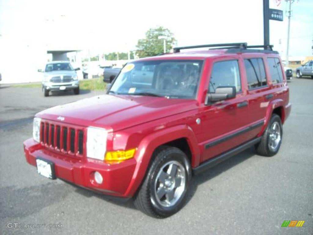 2006 Commander 4x4 - Inferno Red Pearl / Medium Slate Gray photo #1