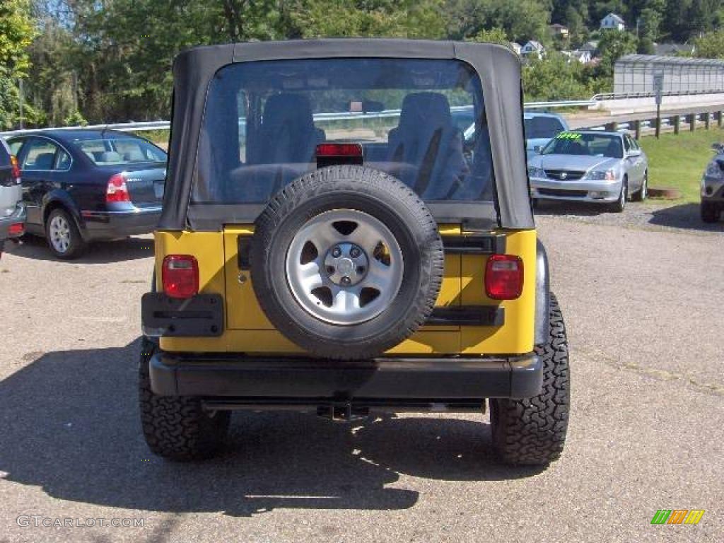 2006 Wrangler X 4x4 - Solar Yellow / Dark Slate Gray photo #8