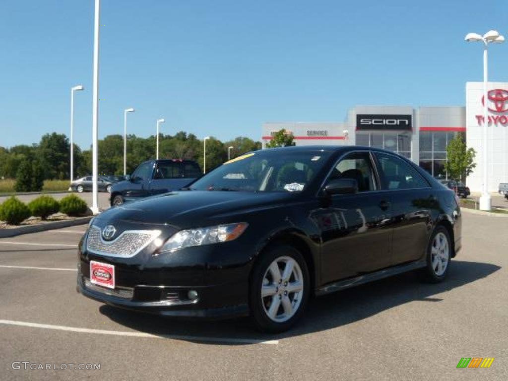 2007 Camry XLE V6 - Black / Dark Charcoal photo #1