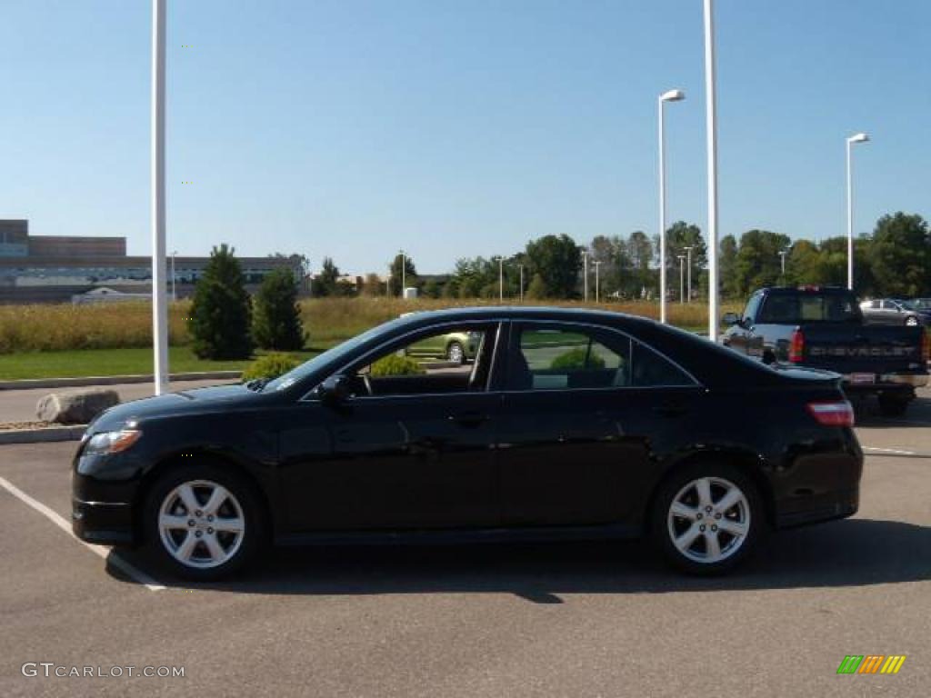 2007 Camry XLE V6 - Black / Dark Charcoal photo #2