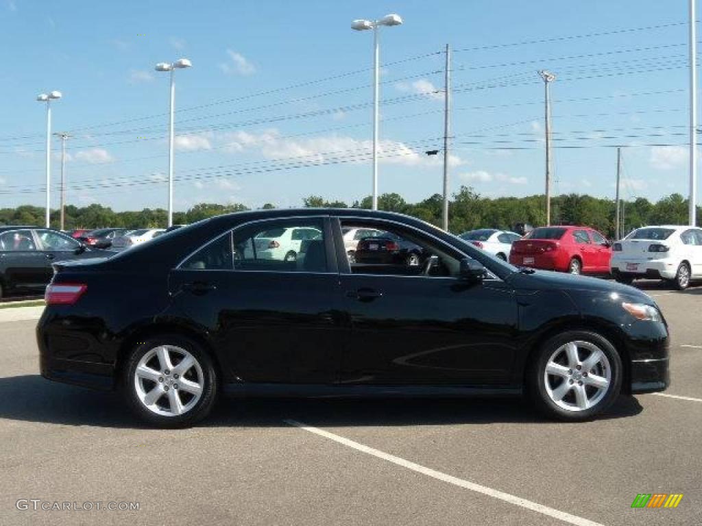 2007 Camry XLE V6 - Black / Dark Charcoal photo #7