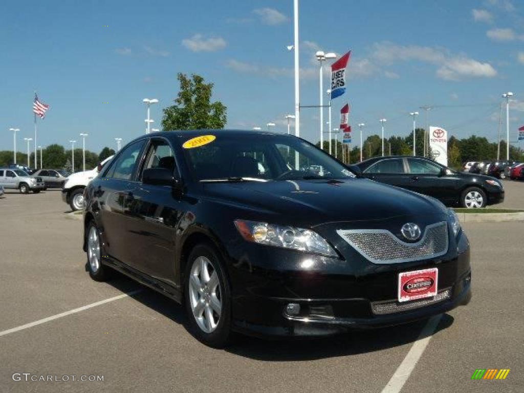 2007 Camry XLE V6 - Black / Dark Charcoal photo #8