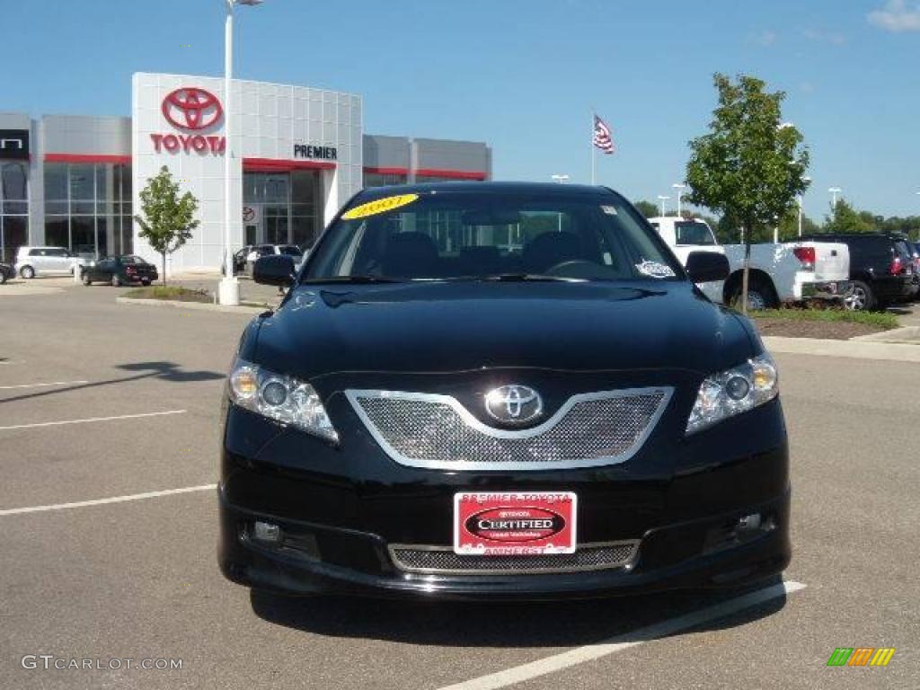 2007 Camry XLE V6 - Black / Dark Charcoal photo #9