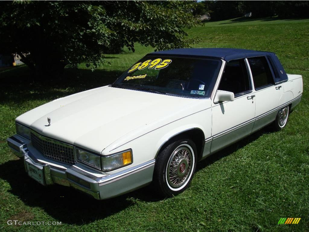 1990 Fleetwood Sedan - White / Blue photo #1