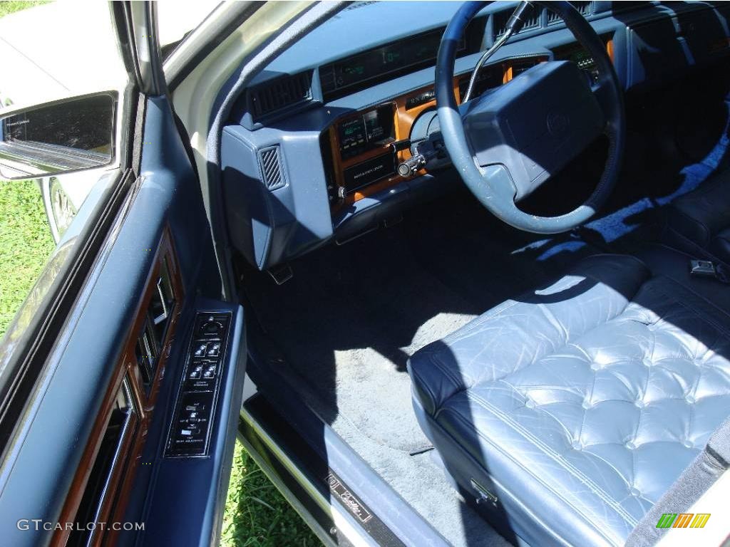 1990 Fleetwood Sedan - White / Blue photo #12