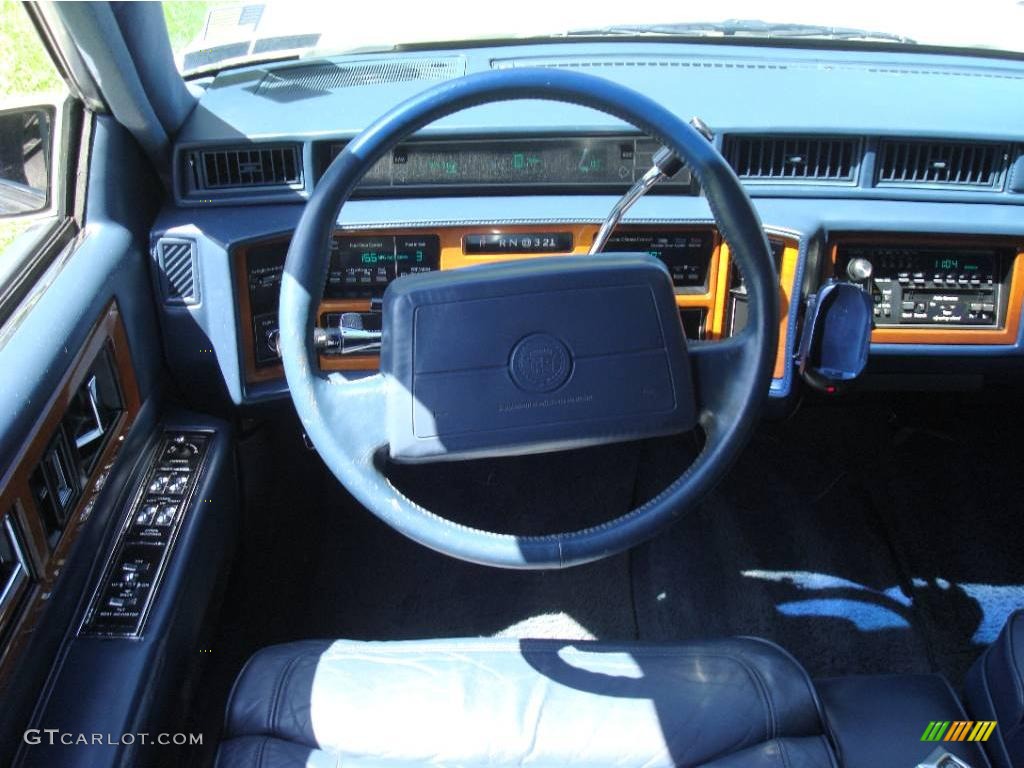 1990 Fleetwood Sedan - White / Blue photo #30