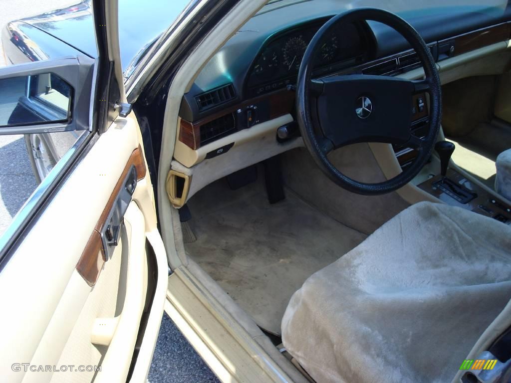 1986 S Class 300 SDL - Deep Blue / Creme Beige photo #12