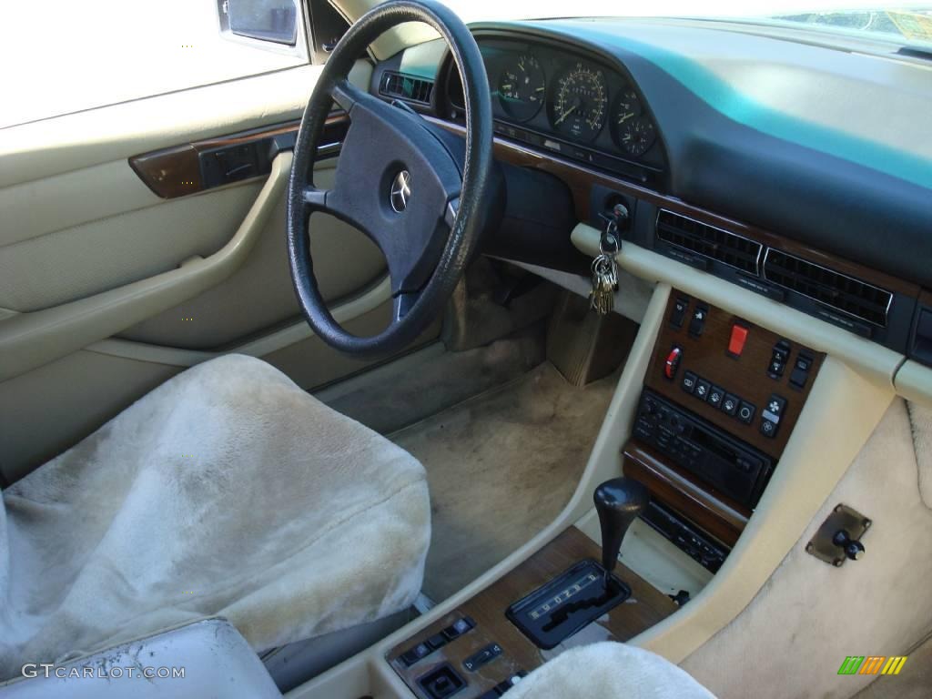 1986 S Class 300 SDL - Deep Blue / Creme Beige photo #15