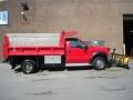 Bright Red - F550 Super Duty Regular Cab 4x4 Chassis Dump Truck Photo No. 2